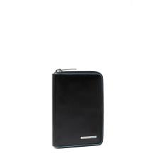 Piquadro Portafoglio Piccolo Blue Square Zip Around Nero - 2