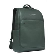 Piquadro Zaino Porta PC Black Square 14" Verde Verde - 2