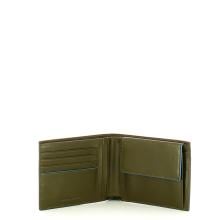 Piquadro Portafoglio RFID con portamonete B2 Revamp Verde Nero - 3
