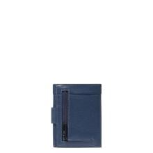 Piquadro Portafoglio Verticale RFID Russel Blu - 2