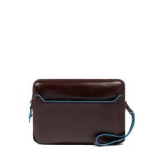 Piquadro Pochette con chiusura con impronta digitale Blue Square Mogano - 1