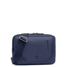 Piquadro Pochette in tessuto riciclato S143 Blu - 2