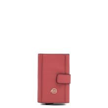 Piquadro Porta Carte Sliding System Circle Arancio Testa di Moro - 1
