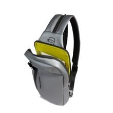 Piquadro Monospalla Corner 2.0 Metallizzato Grigio - 6