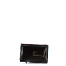 Piquadro Porta Carte Sliding System Blue Square Nero - 2