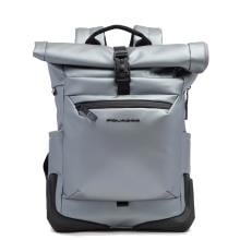 Piquadro Zaino Corner 2.0 Roll-Top Porta PC 15.6" Metallizzato Grigio - 1