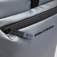 Piquadro Zaino Corner 2.0 Roll-Top Porta PC 15.6" Metallizzato Grigio - 5