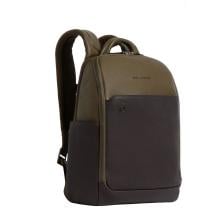 Piquadro Zaino Porta PC Black Square 15.6" Verde Testa di Moro - 2