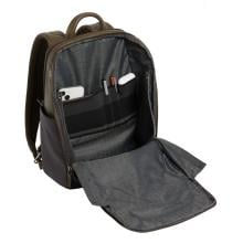 Piquadro Zaino Porta PC Black Square 15.6" Verde Testa di Moro - 5