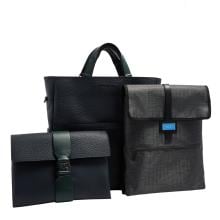 Piquadro Materia tote bag porta PC 14" Blu Verde - CA7265W151/BLUVE - 7
