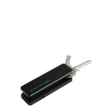 Piquadro Portachiavi Blue Square con tracker Nero - 3