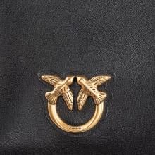 Pinko Porta Carte di credito Airone Nero Antique Gold - 3