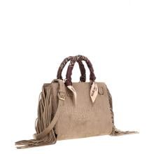 RUMA Canyon Mini Tote Fringes Suede Grey - 2