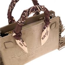 RUMA Canyon Mini Tote Fringes Suede Grey - 3
