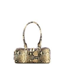 Ermanno Firenze Brianna Python piccola bowling bag Beige - 12402201 3 - 1