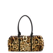 Ermanno Firenze Brianna Leopard Fur bowling bag - 12402211 3203 - 1