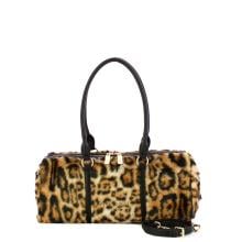 Ermanno Firenze Brianna Leopard Fur bowling bag - 12402211 3203 - 4