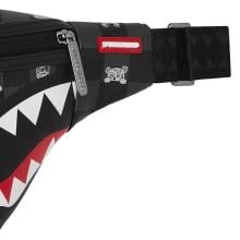 Sprayground Marsupio Gray Peeking Character Check Savvy Limited Edition - 3