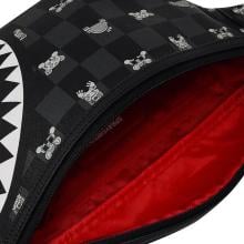 Sprayground Marsupio Gray Peeking Character Check Savvy Limited Edition - 4