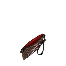 Sprayground Pochette Shark in Paris WTF Bubble Brown Check Limited Edition - 5