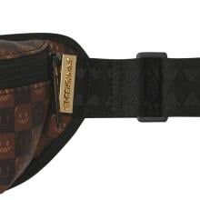 Sprayground Marsupio Shark in Paris WTF Bubble Brown Check Limited Edition - 3