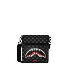 Sprayground Borsello Shark in Paris WTF Bubble Black Check Limited Edition - 1