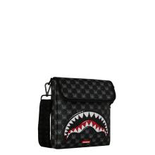 Sprayground Borsello Shark in Paris WTF Bubble Black Check Limited Edition - 2