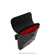 Sprayground Borsello Shark in Paris WTF Bubble Black Check Limited Edition - 4