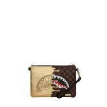 Sprayground Pochette Sharks In Paris Gold Drip Limited Edition - 4