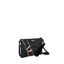 Sprayground Pochette Center Rip Revealing Gray Check Limited Edition - 2