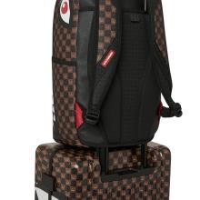 Sprayground Bagaglio a mano Sharks In Paris WTF Bubble Brown Check Limited Edition - 9
