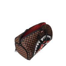 Sprayground Borsone Sharks In Paris WTF Bubble Brown Check Limited Edition - 6