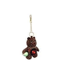 Sprayground Portachiavi Sip WTF Bubbly Brown Check Bear Limited Edition - 2