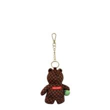 Sprayground Portachiavi Sip WTF Bubbly Brown Check Bear Limited Edition - 3