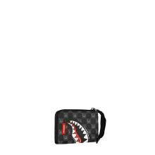 Sprayground Portafoglio Shark In Paris WTF Bubble Black Check Limited Edition - 2