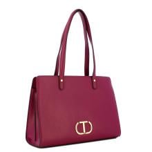 Twin Set Borsa a spalla con Oval T Rasberry Radiance - 2