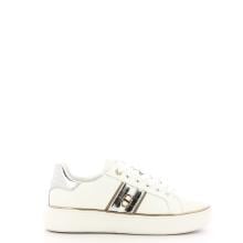 Twinset Sneakers in pelle Oval T Bic. Ottico Argento - 1
