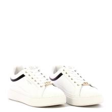 Twinset Sneakers Donna in pelle Bianco Nero - 2