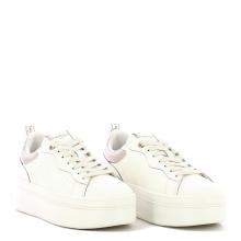 Twinset Sneakers Donna in pelle Bianco Oro - 2