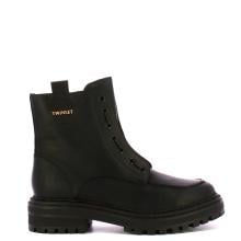 Twinset Stivaletto Anfibio in pelle Nero - 1