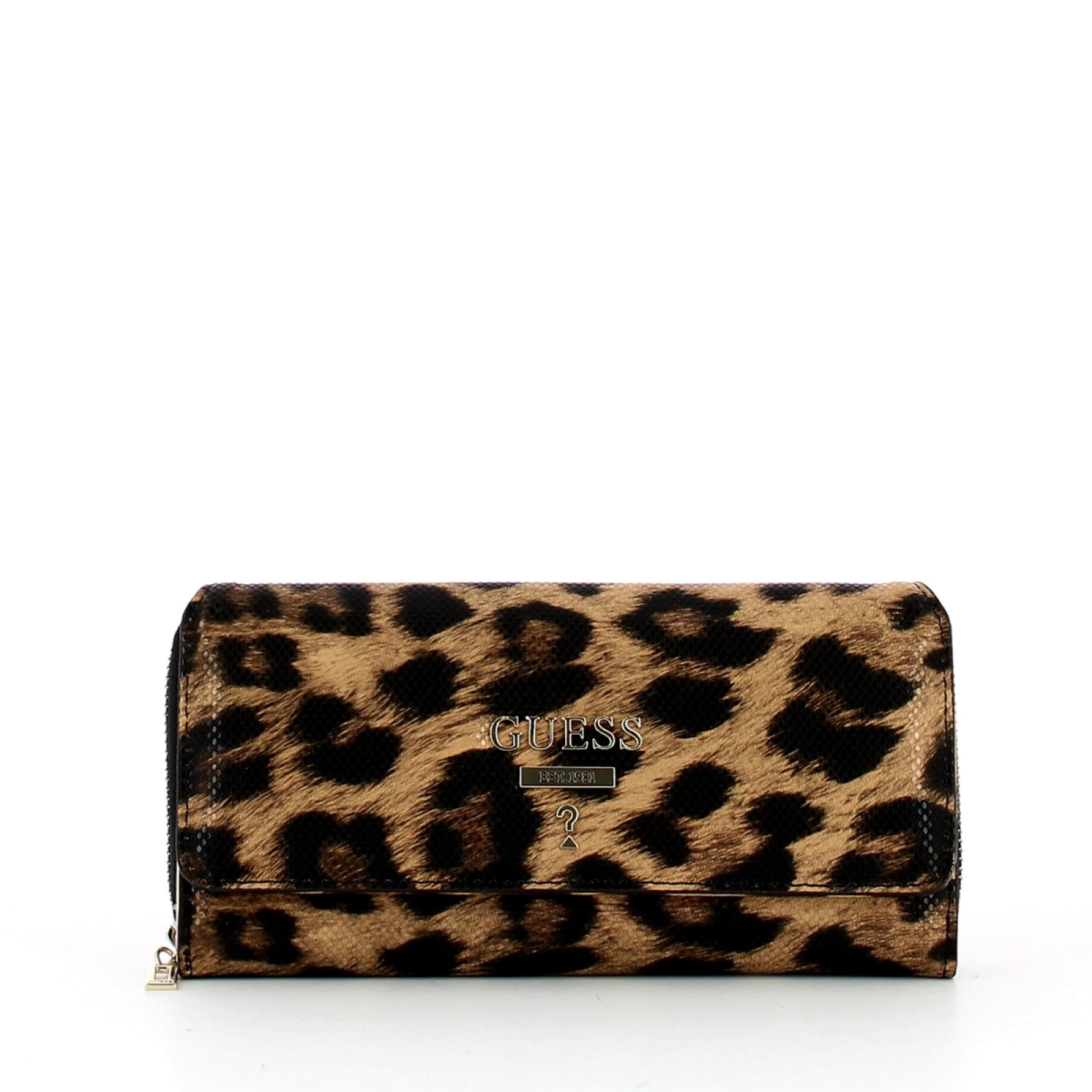 GUESS Iseline Mini Crossbody Flap, Leopard: Handbags: Amazon.com