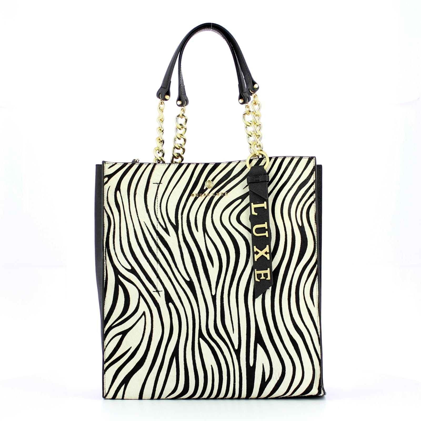 Guess Tote Bag Be Luxe in pelle Zebra - 1