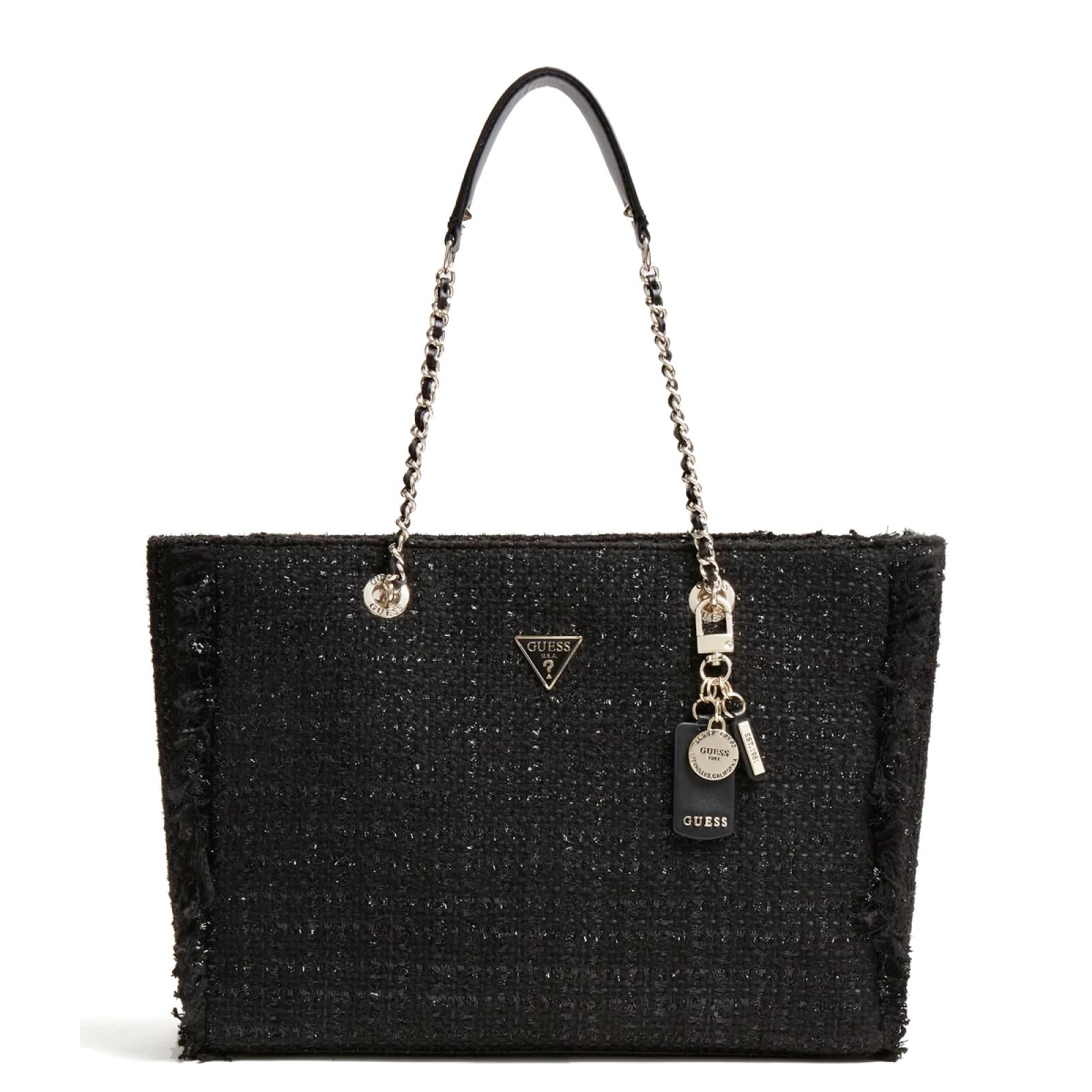 Guess Shopper Cessily Tweed Black - 1