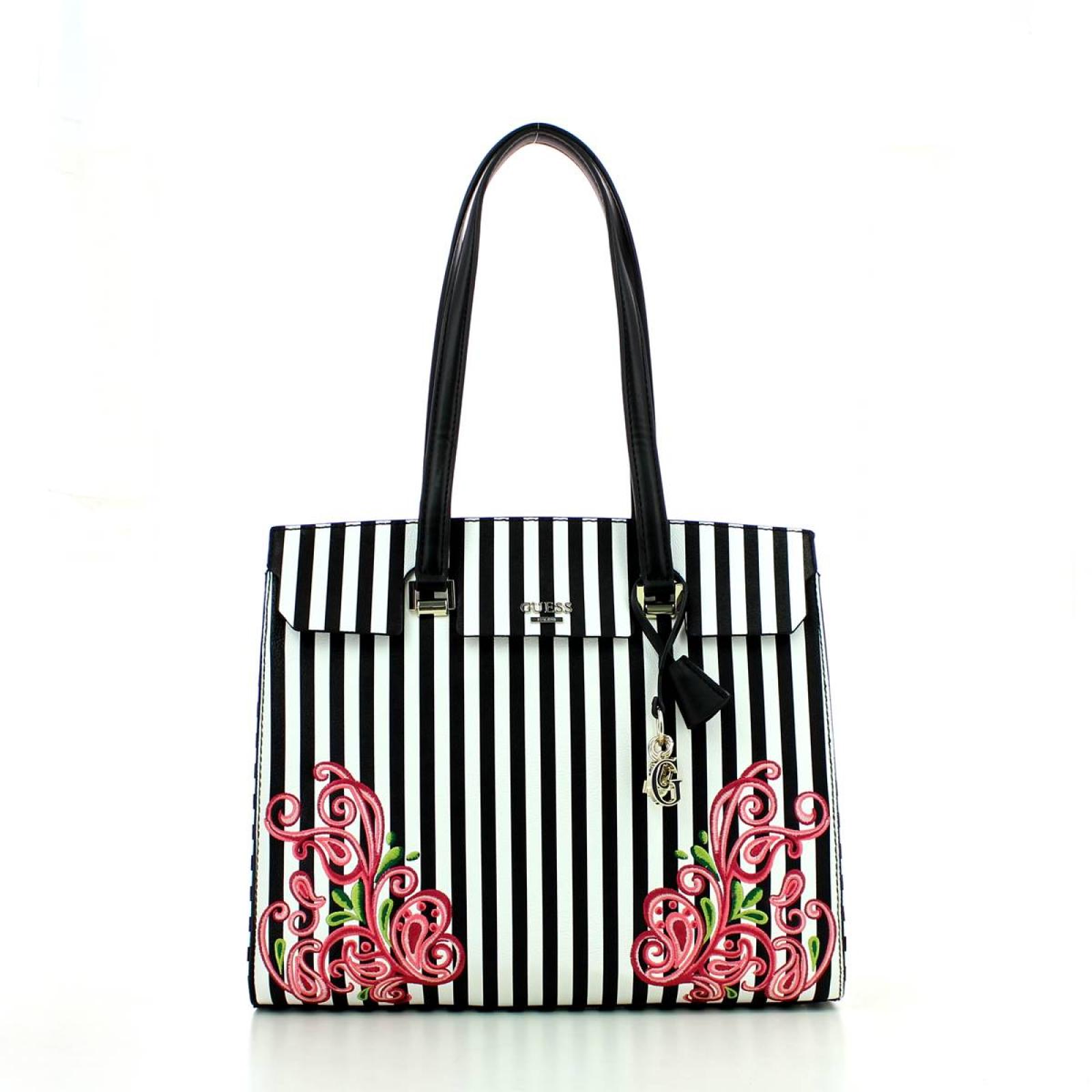 Tote Arianna Stripes and Flowers-BSP-UN