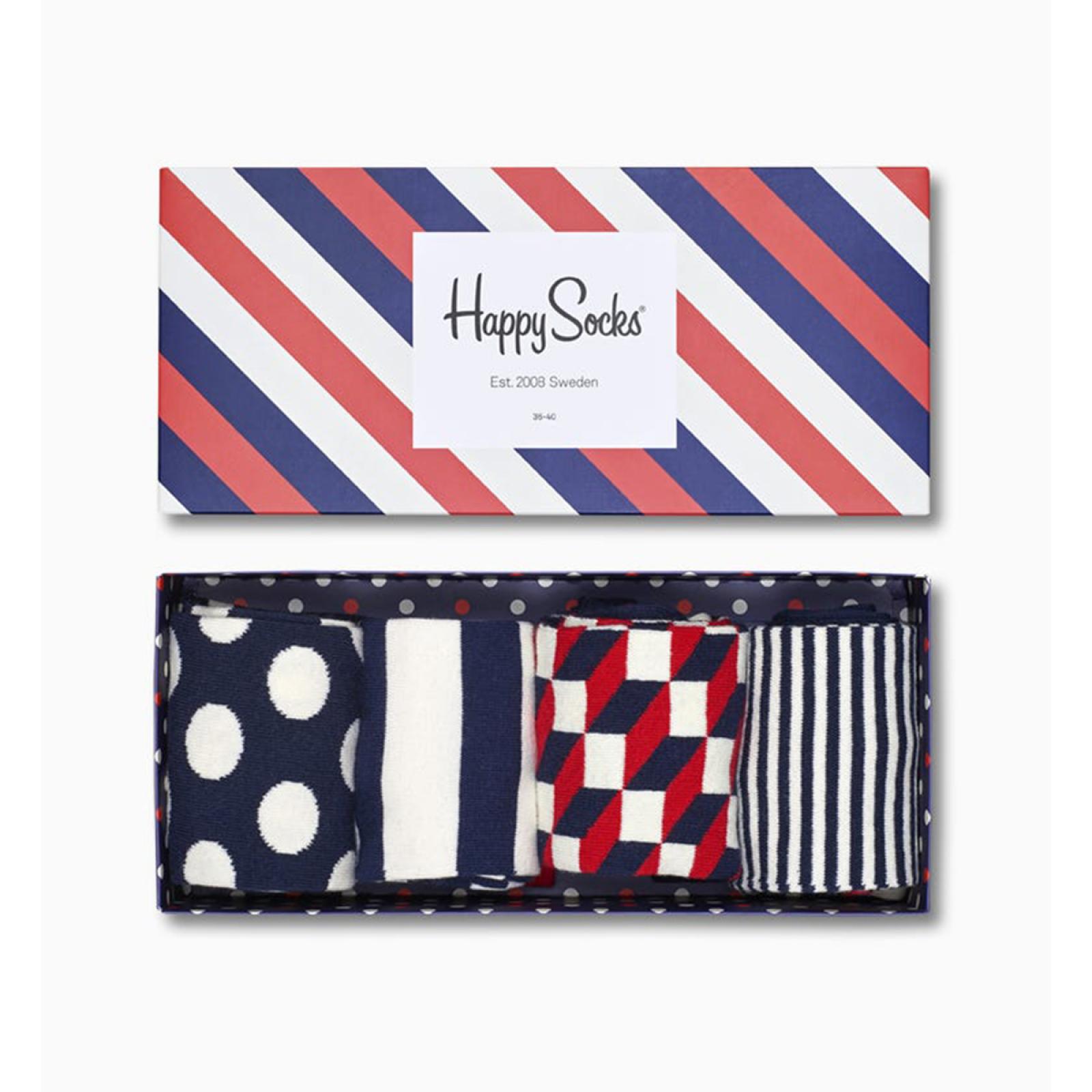 Happy Socks Stripe Gift Box 4-pack - 1