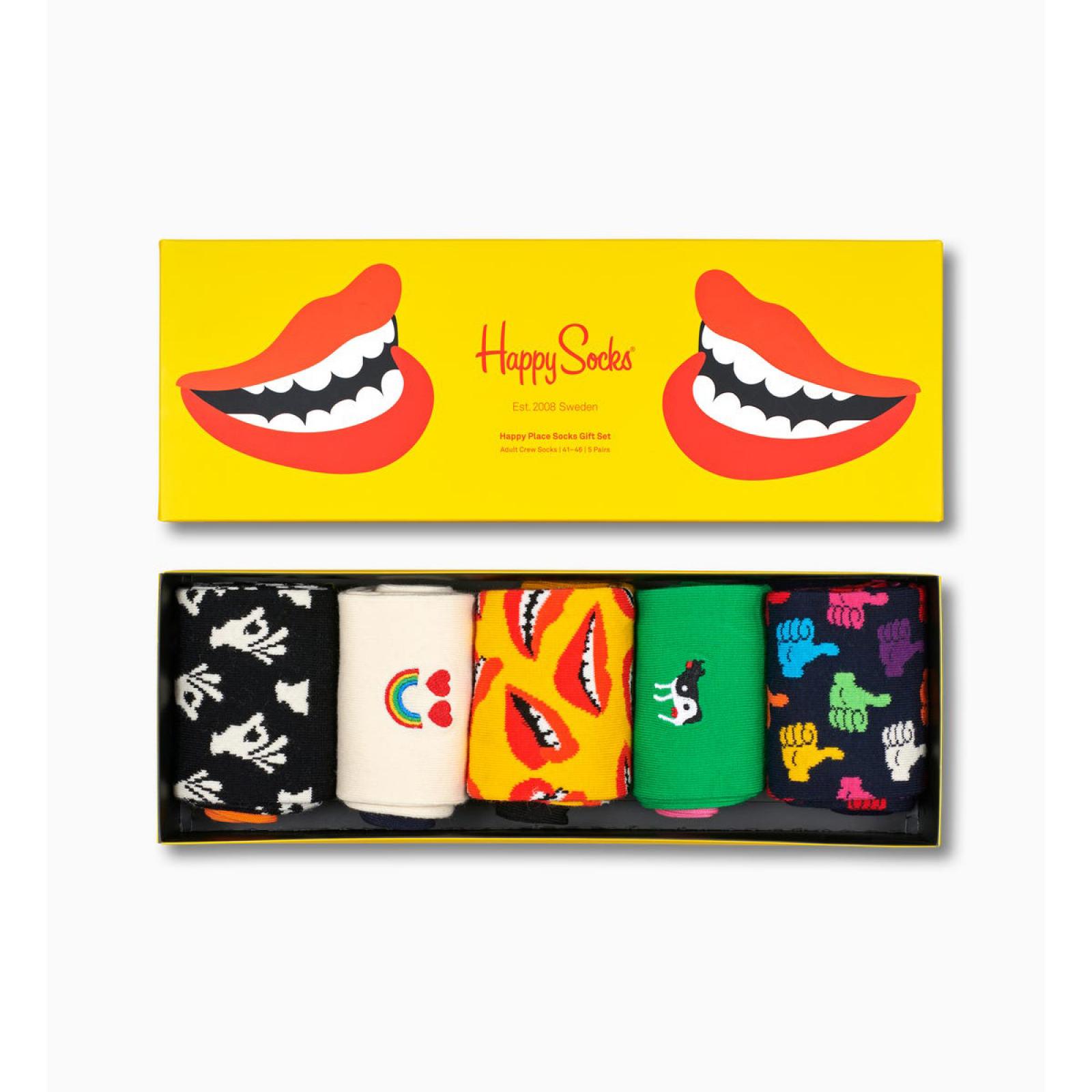 Happy Socks Don´t Worry, Be Happy Socks Gift Box 5-Pack - 1