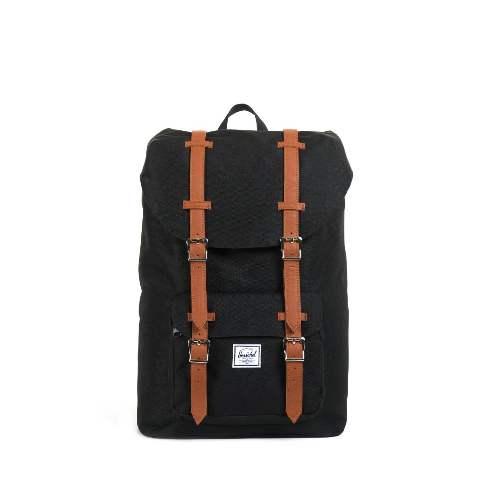 Herschel Supply Little America Mid Backpack 13.0 Black Tan - 1