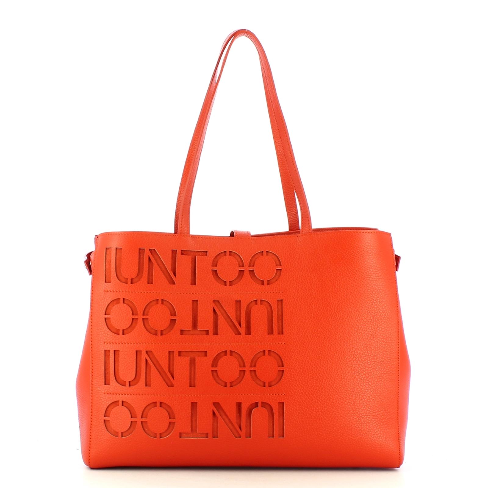 Iuntoo Shopper Media Graziosa con logo Arancio - 1
