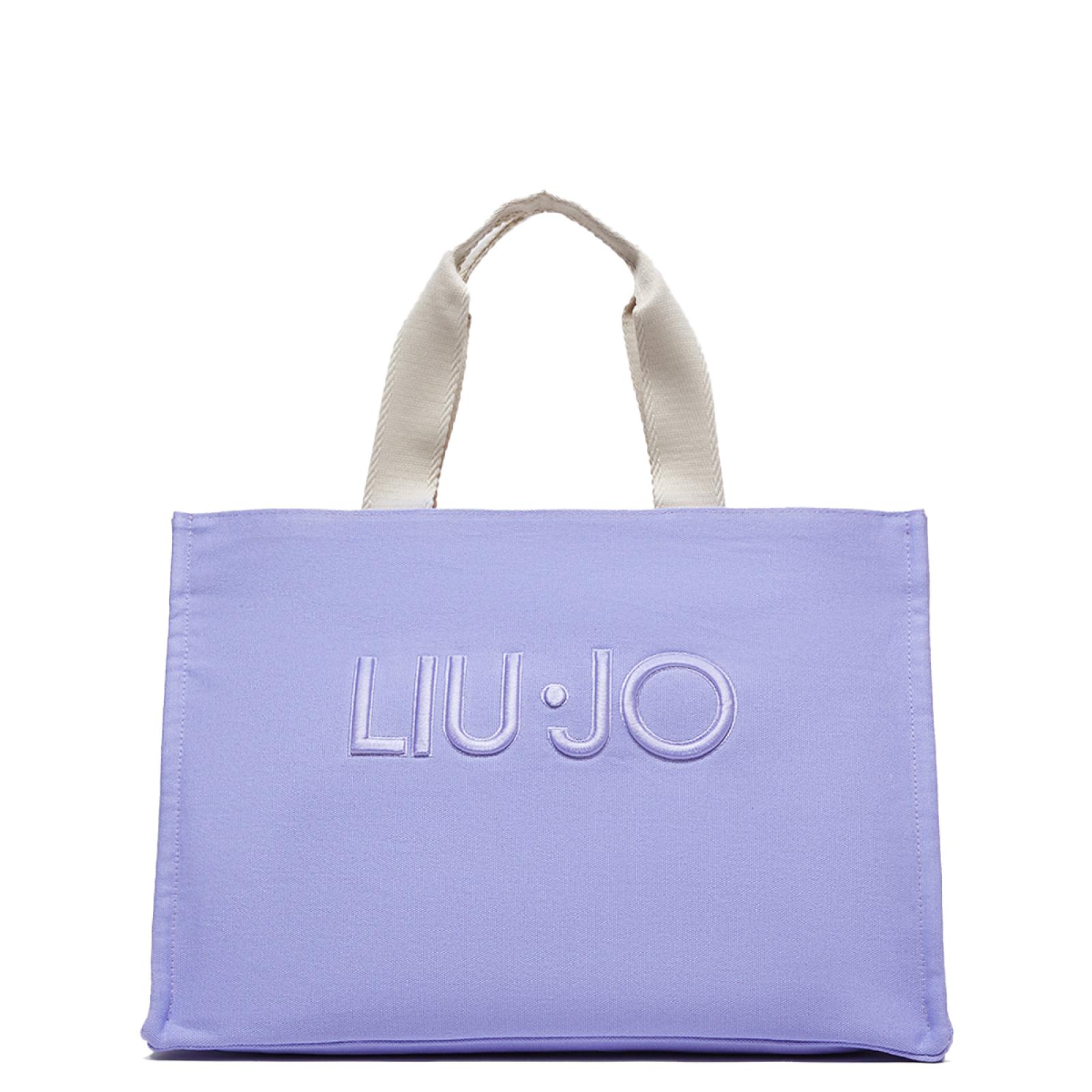 Liu Jo Shoppig Bag con logo Glicine - 1