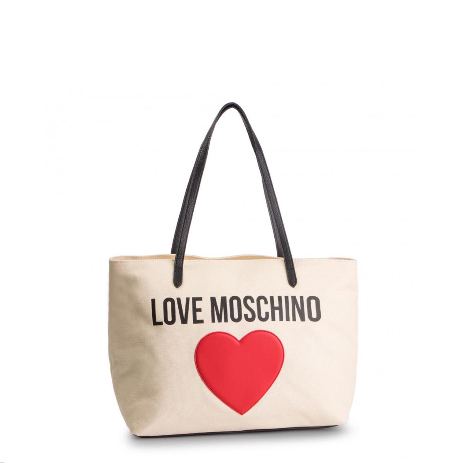 Love Moschino Shopper in canvas con cuore - 1